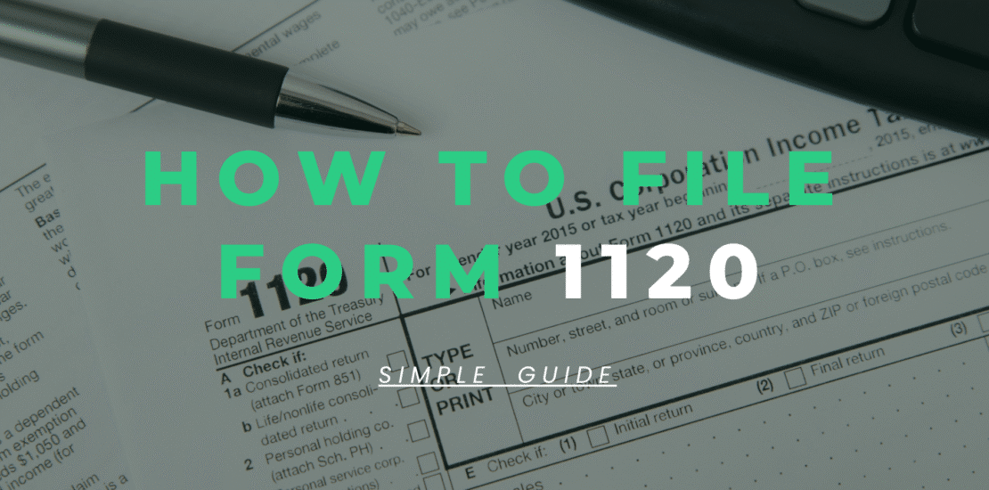 File Form 1120