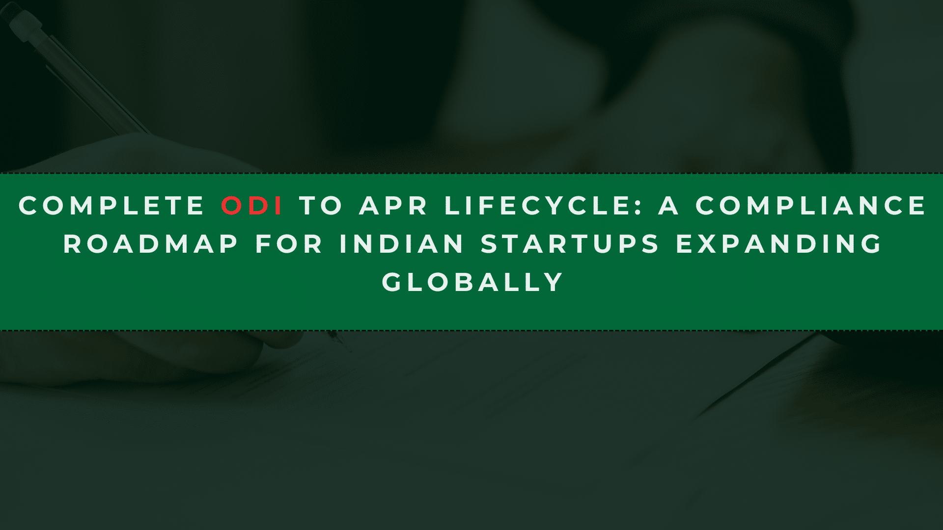 ODI to APR lifecycle